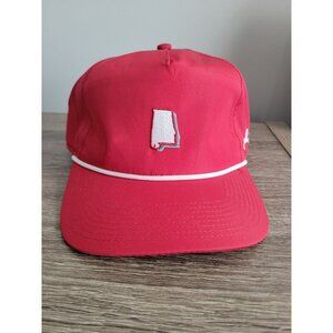 Bad Birdie Snapback Golf Hat Cap Men's Adjustable Alabama Red White Cord
